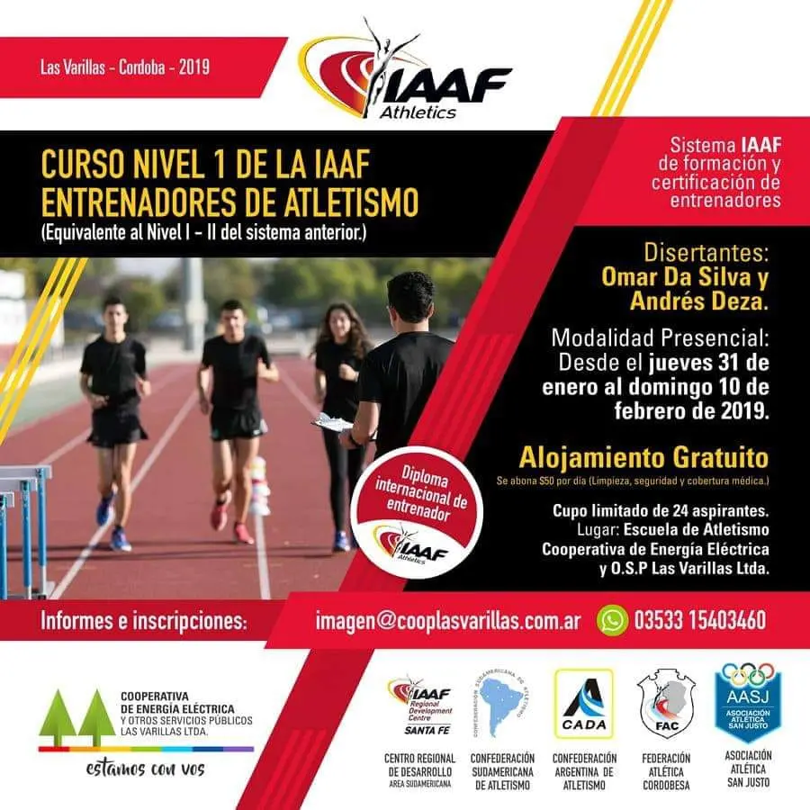 curso de entrenador de atletismo iaaf - Qué es la IAAF en atletismo