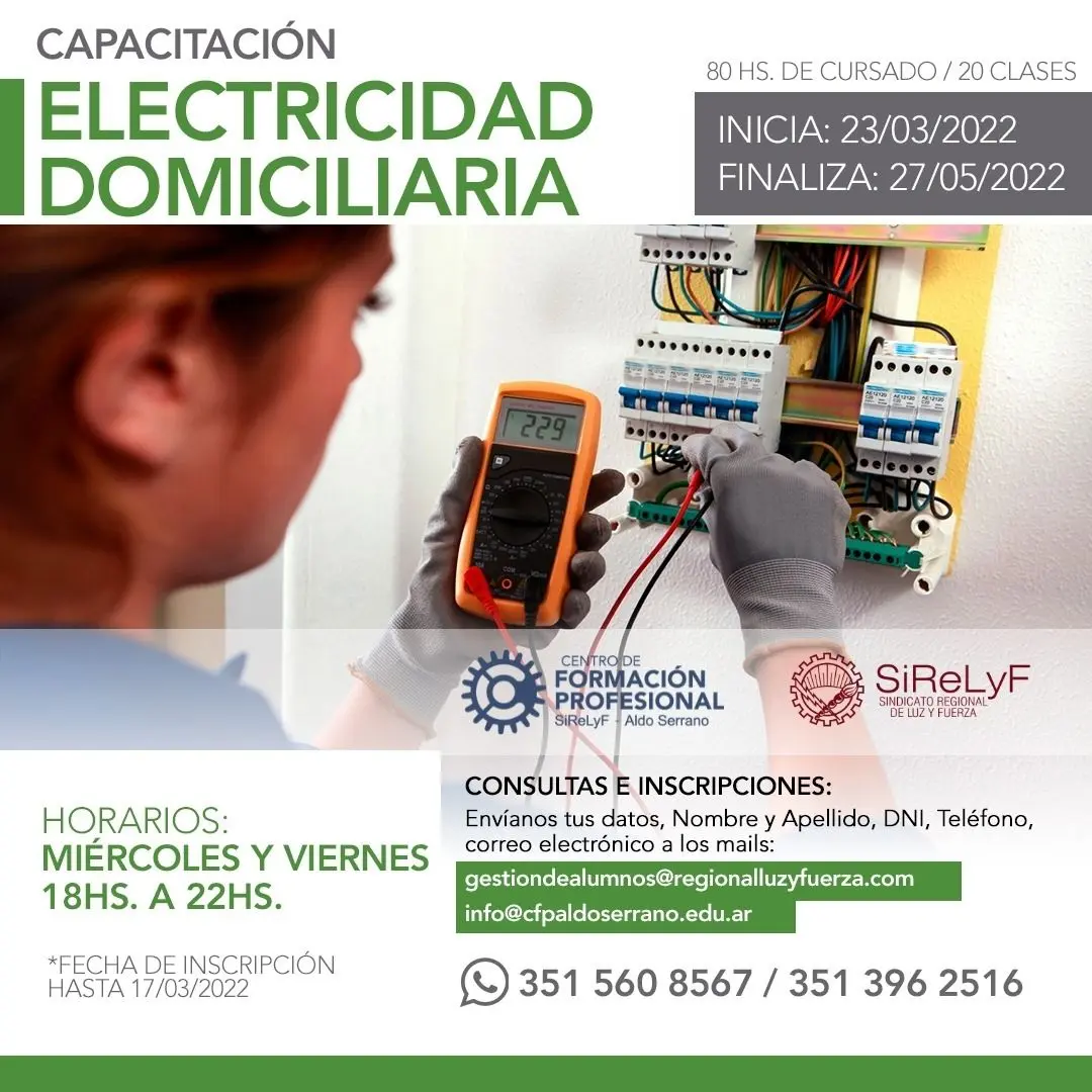 luz y fuerza cursos - Qué es un curso de electricidad