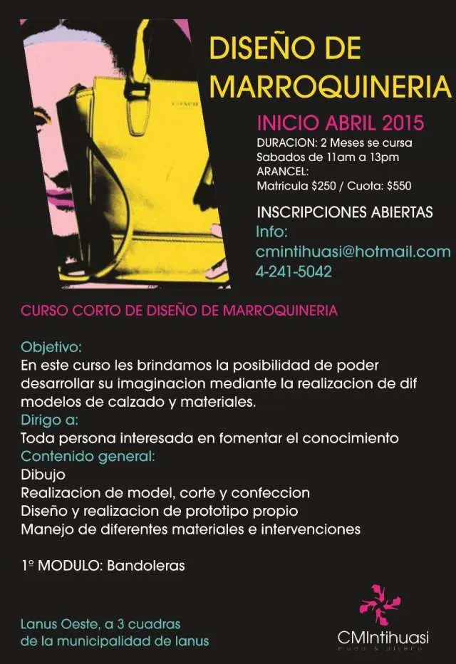 curso de marroquinería zona oeste - Qué es un taller de marroquinería