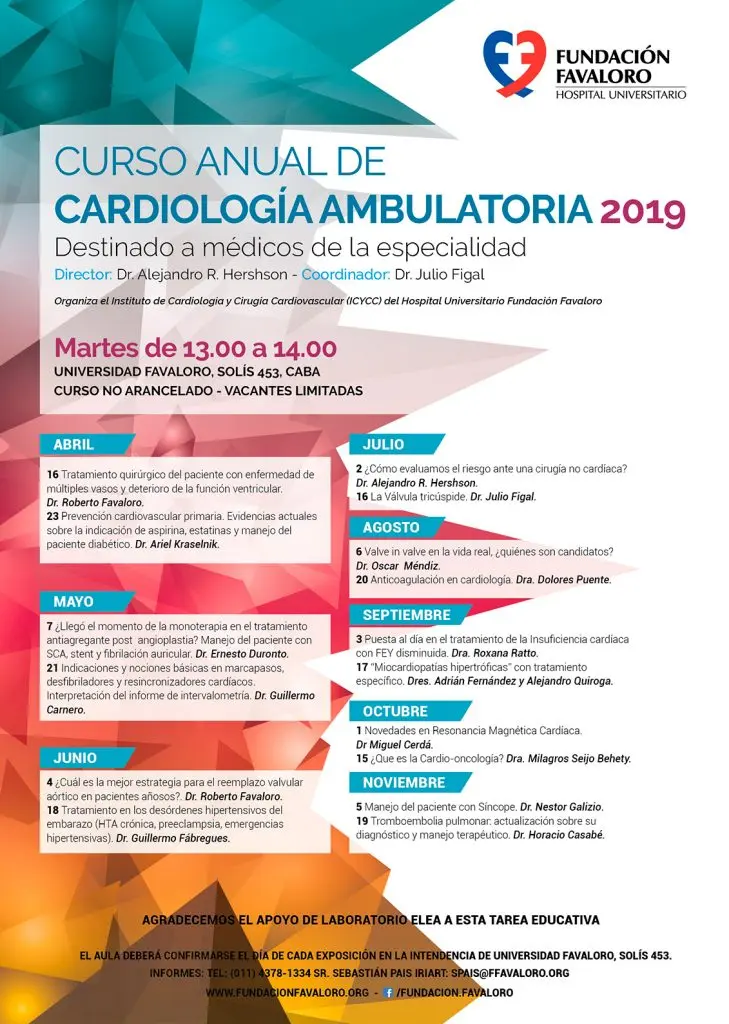 fundacion favaloro cursos - Qué especialidades hay en la Fundación Favaloro