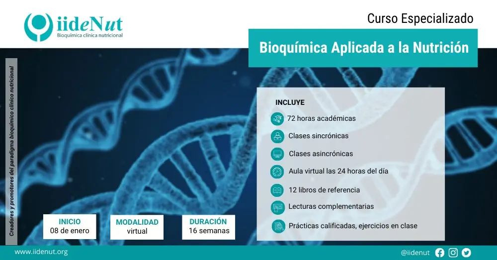 curso de bioquimica nutricional - Qué estudia la Bioquímica en nutrición
