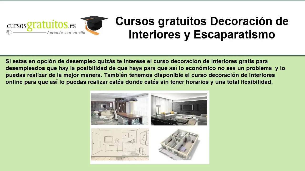 cursos de decoracion de interiores gratis para desempleados - Qué estudiar si me gusta la decoración de interiores