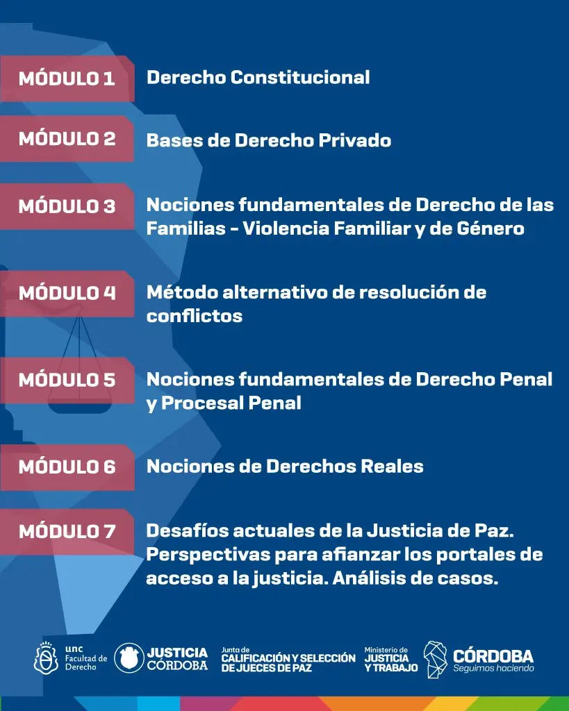 curso para ser juez de paz en cordoba - Qué hace un juez de paz en Córdoba