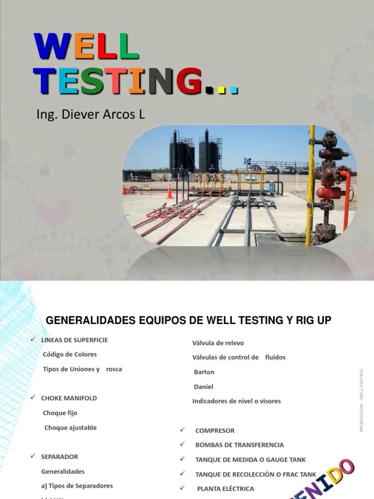curso de well testing - Qué hace un well testing