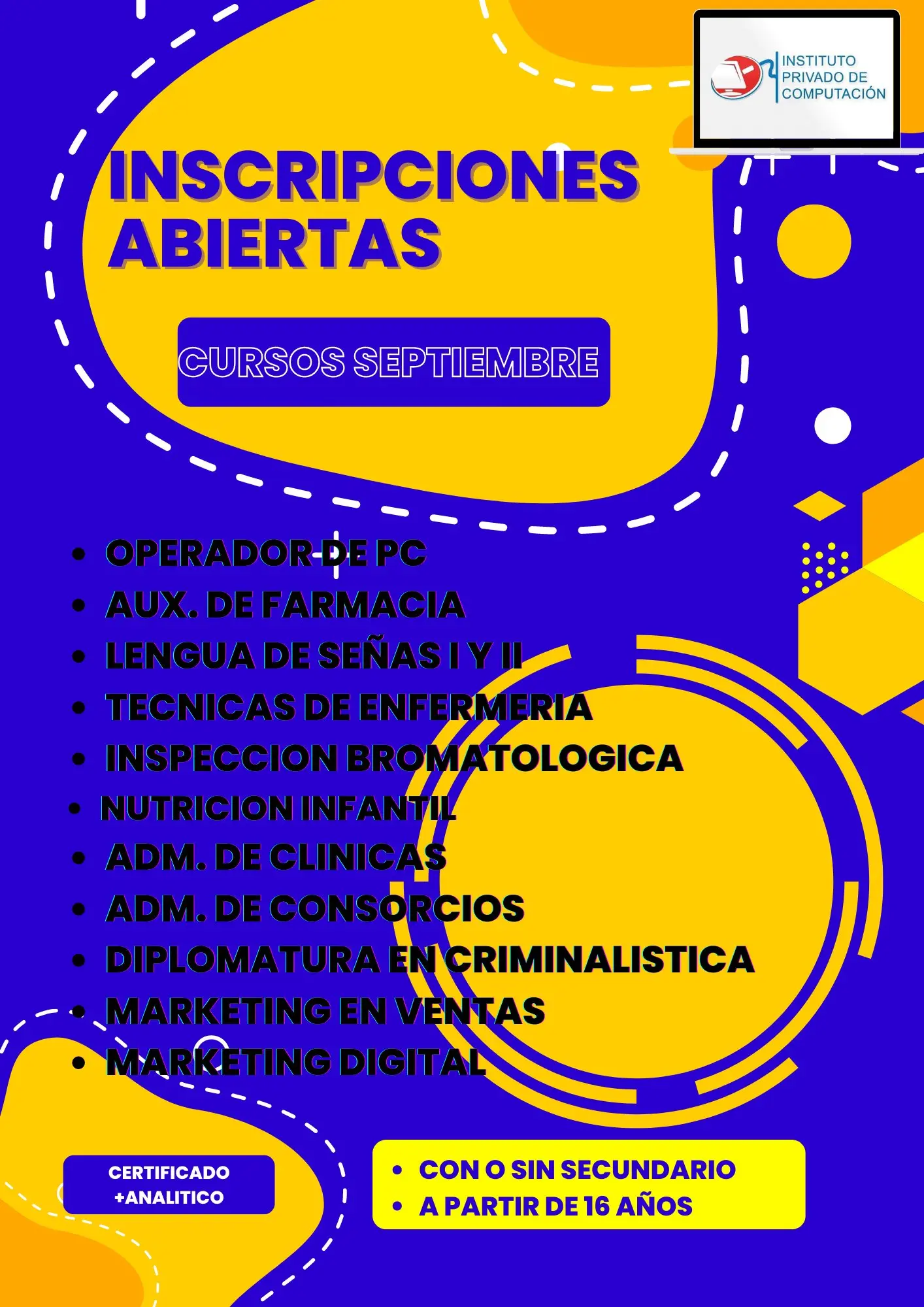cursos sin secundario - Qué puedo estudiar si no tengo secundaria