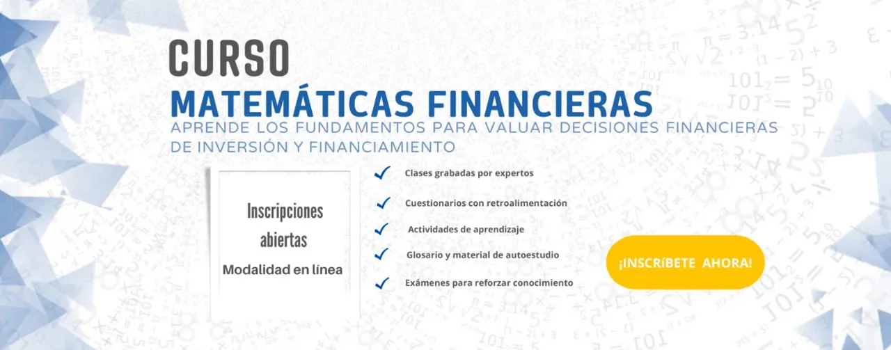 curso de matematicas financieras - Qué se da en matemáticas financieras