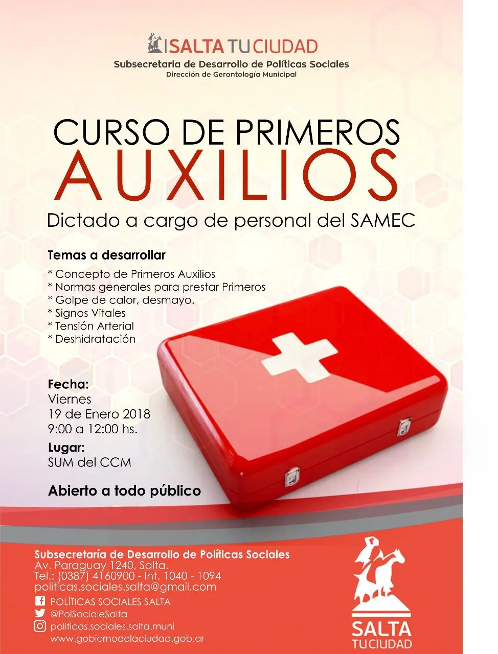 curso de primeros auxilios en salta - Qué se estudia en la Cruz Roja Salta