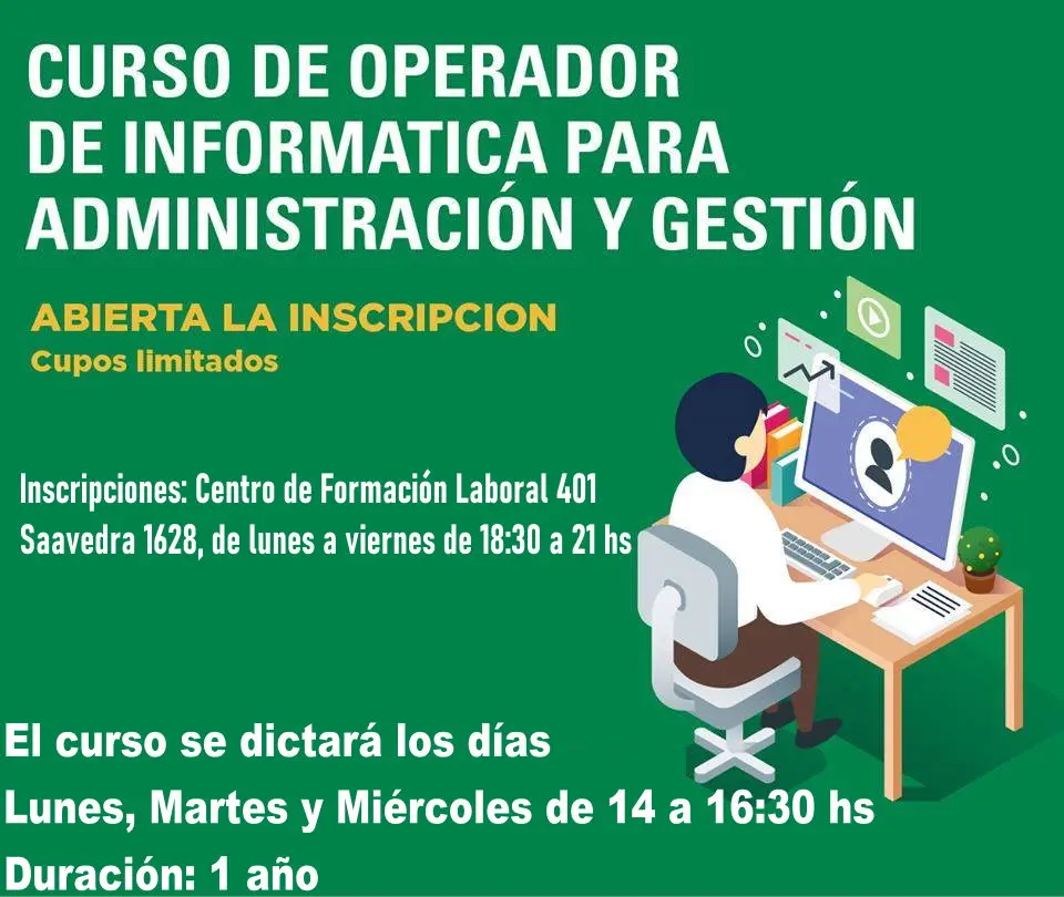 curso de operador de informatica para administracion y gestion - Qué se estudia en operador de informática