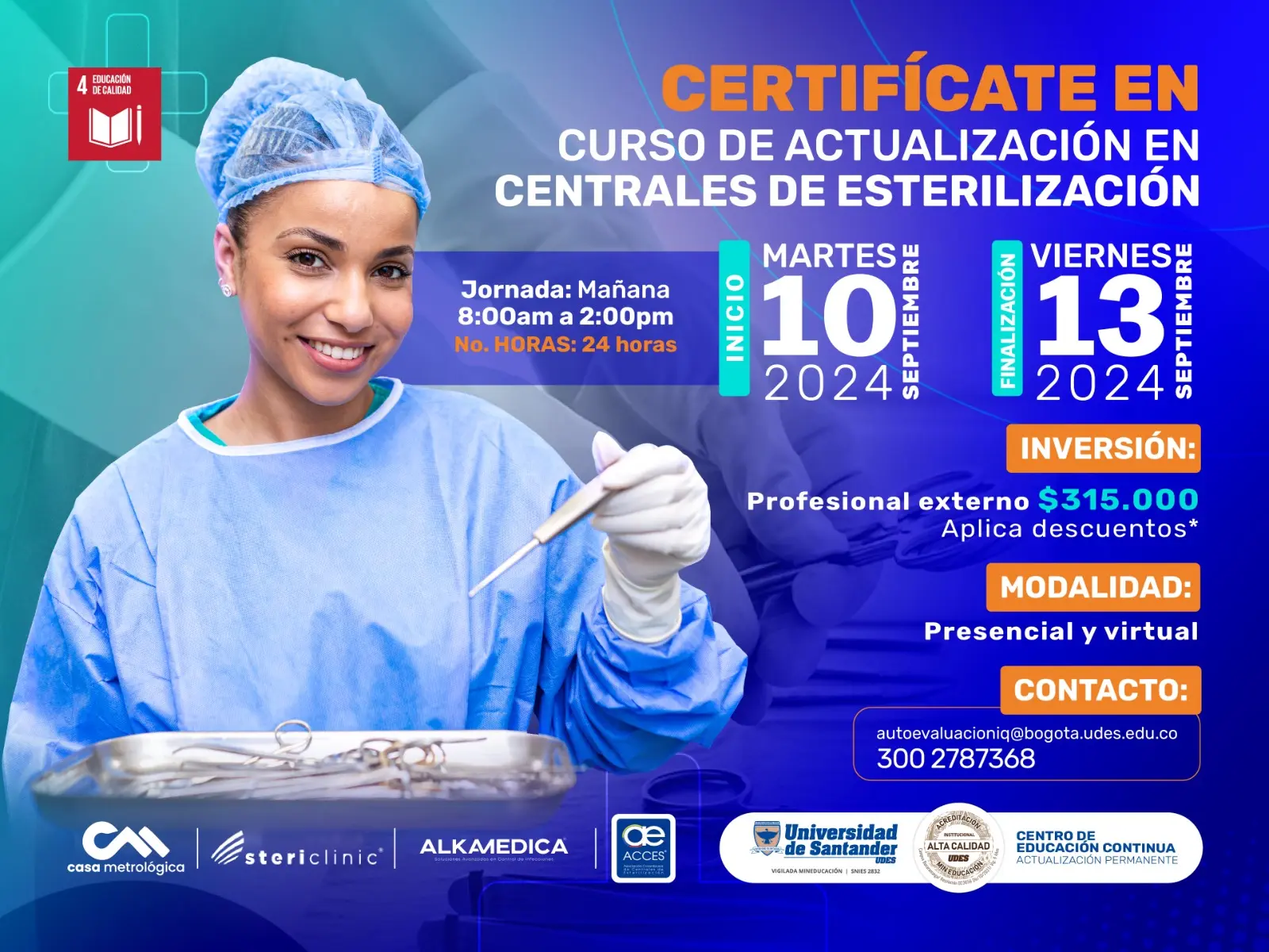cursos de esterilizacion gratuita - Qué se hace en la central de esterilización
