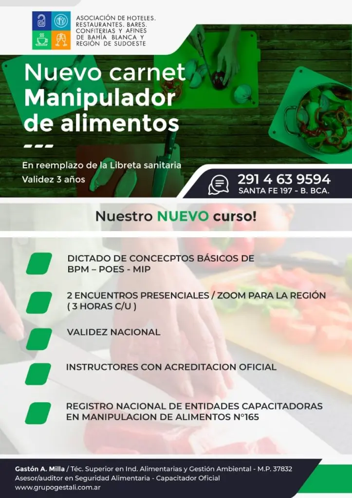 curso libreta sanitaria - Qué se necesita para hacer una libreta sanitaria