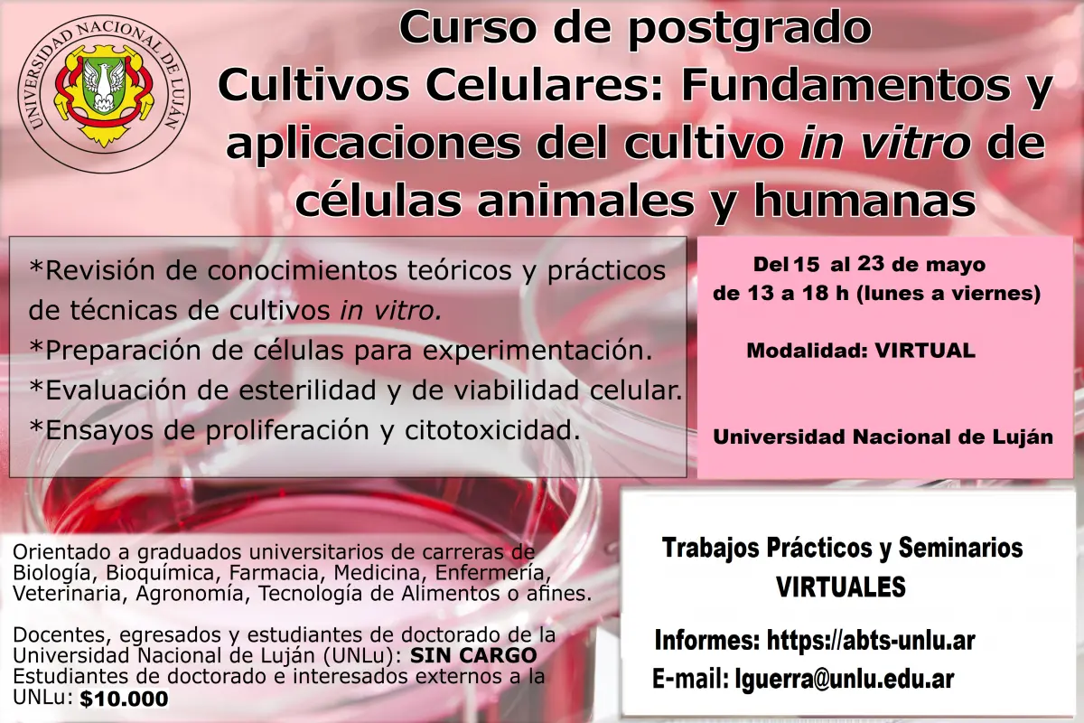 curso cultivos celulares - Qué se necesita para un cultivo celular