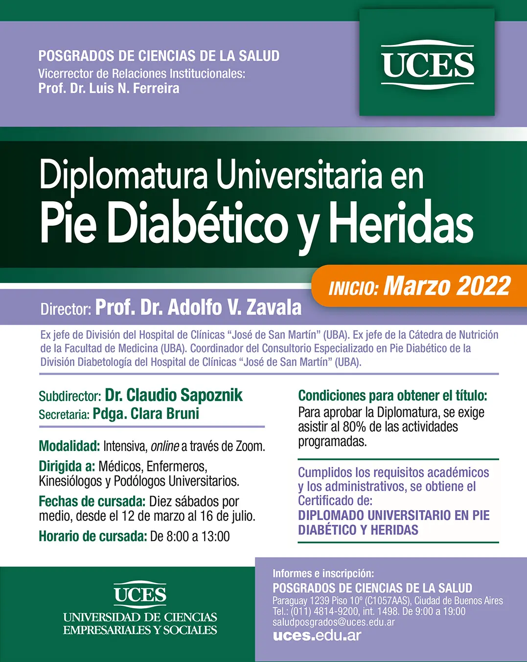 uces horarios de cursada - Qué significa uces