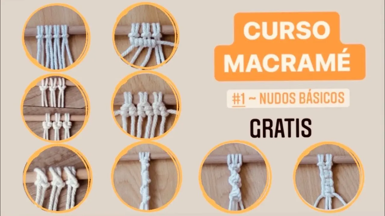 curso de macrame gratis - Qué tipo de material se usa para hacer macramé