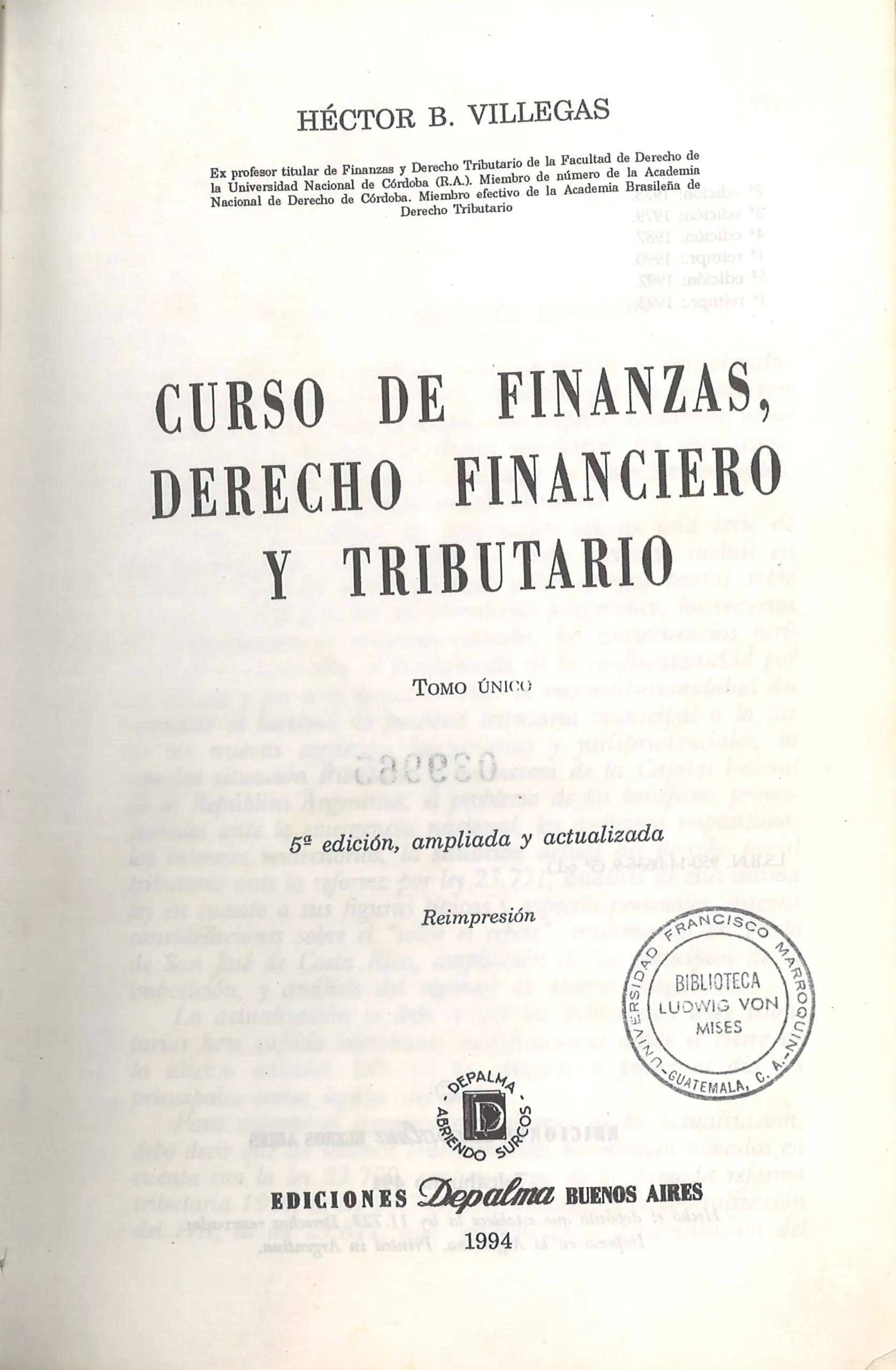 curso de finanzas derecho financiero y tributario - Qué título otorga la carrera de finanzas