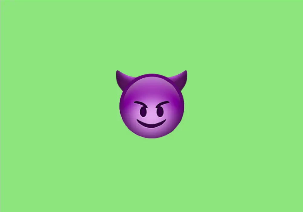 emoji cursing - What does this 👿 emoji mean